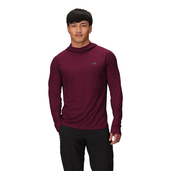 Outdoor Research Men's Echo Hoodie – Quick Drying Active Hooded Sweatshirt XL Winterberry, XL Winter