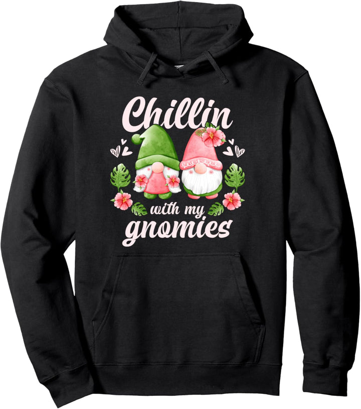 Wichtel Paar mit Blumen, Gartenzwerge Pullover Hoodie