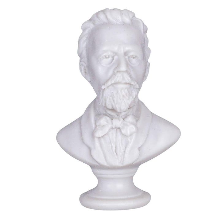 danila-souvenirs Russischer Schriftsteller Anton Tschechow marmor Büste Statue Skulptur 12,5 cm