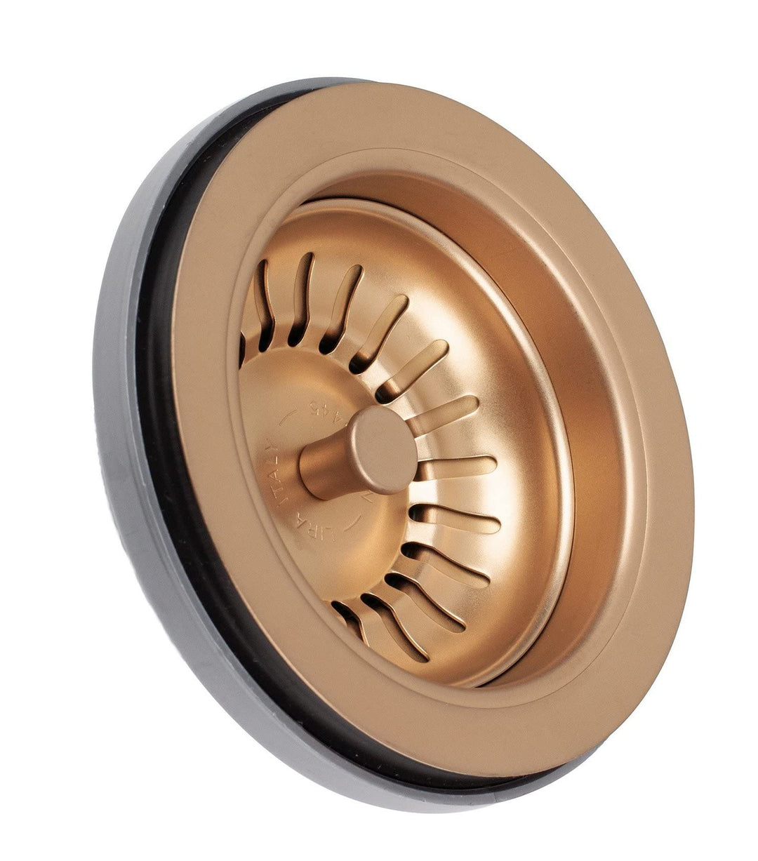 Universal-Basketball-Abfluss, Bronze mit Perlen, für Spülbecken Bronzo Perlato, Bronzo Perlato