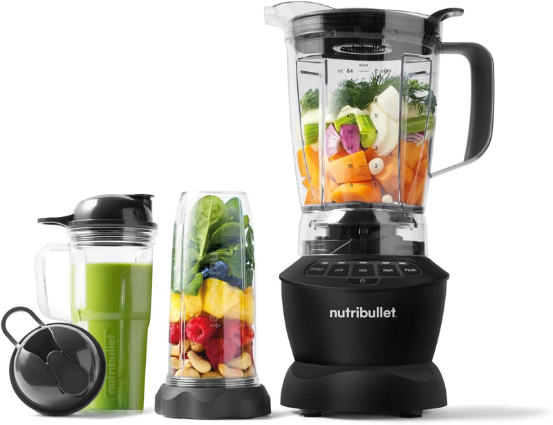 nutribullet Standmixer,1.200 Watt Leistung, 19.500 Umdrehungen/Minute, 1,8 L BPA-freier Krug, 2 Gesc