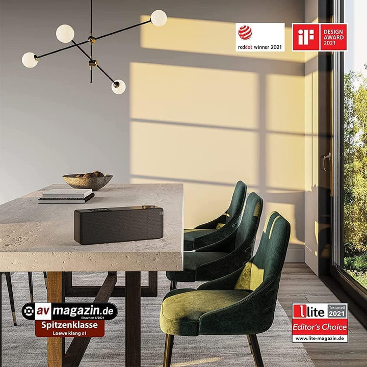 Loewe klang s1 basaltgrau, Stereo Smartradio, 80 Watt, DAB, DAB+, UKW, Audio Streaming, Bluetooth, U