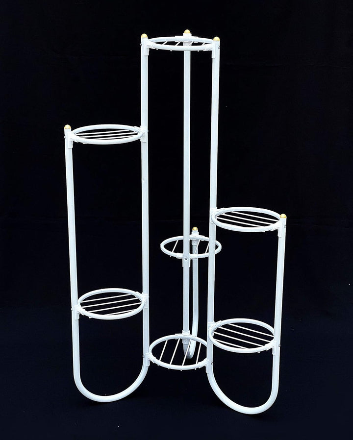 DanDiBo Blumentreppe Metall Weiss 93922 Pflanzenentreppe 101 cm Blumenregal Pflanzenständer Blumenst