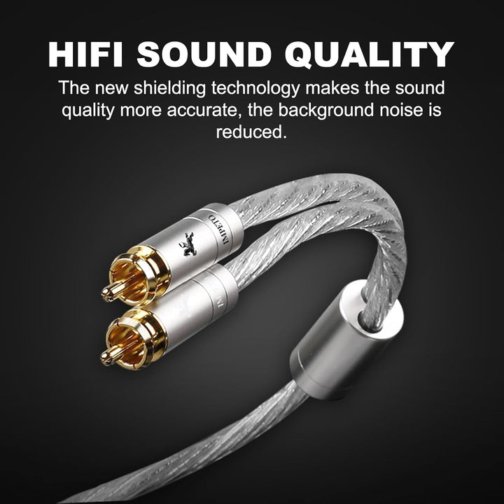Impeto Cinch auf Klinke 3,5mm Kabel high end S-OCC Klinke auf 2x Cinch adapter Y Kabel 3.5mm aux auf