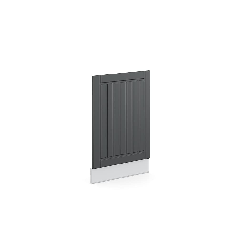 Vicco Frontblende Fame-Line, Weiss/Dunkelgrau, 45 cm ohne Arbeitsplatte