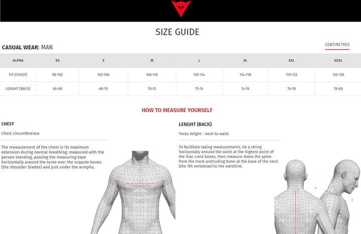 Dainese - Herren Motorrad T-Shirt mit Kurzen Ärmeln, Trikot für Erwachsene aus 100% Baumwolle Logo,
