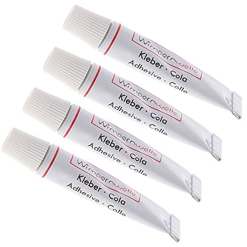Wimpernwelle Kleber zum Fixieren der Wimpern, Wimpernkleber, Fixierer für Wimperndauerwelle, 2 g, 4