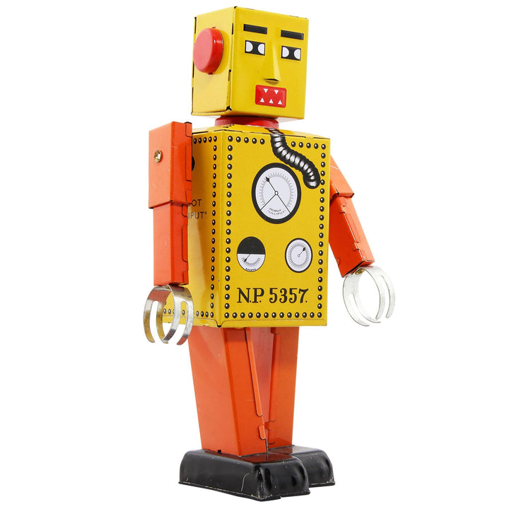 Freak Scene Superfreak Roboter - Roboter Liliput - Blechroboter - Retro Blechspielzeug Gelb, Gelb