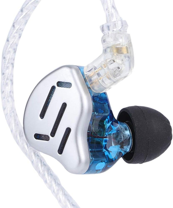Linsoul KZ Zax 1DD+7BA Hybrid Driver HiFi in-Ear Earphones with Zin Alloy Shell, Detachable 2 Pin 0.