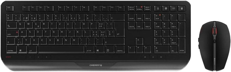 CHERRY GENTIX DESKTOP, Kabelloses Tastatur-Maus-Set, Deutsches Layout (QWERTZ), 2,4 GHz Funk, Integr