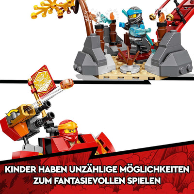 LEGO 71767 NINJAGO Ninja-Dojotempel Meister des Spinjitzu, Gebäude-Set mit Lloyd, Kai und Schlangen-