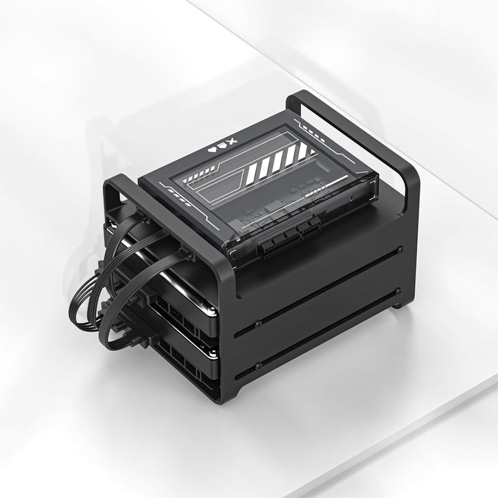 zimablade 2-Bay-HDD-Rack-Fach, Zimaboard und andere duale 3,5-Zoll-Speicherlaufwerke, Aluminiumlegie