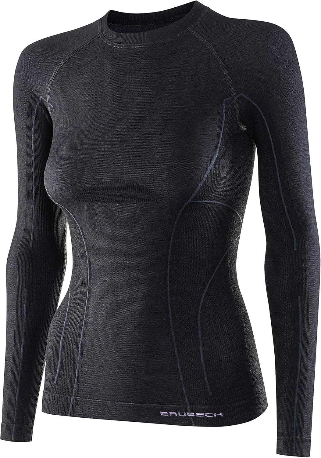 BRUBECK Damen Langarm Funktionsshirt | Atmungsaktiv | Thermo | Sport | Outdoor | Unterhemd | Unterwä