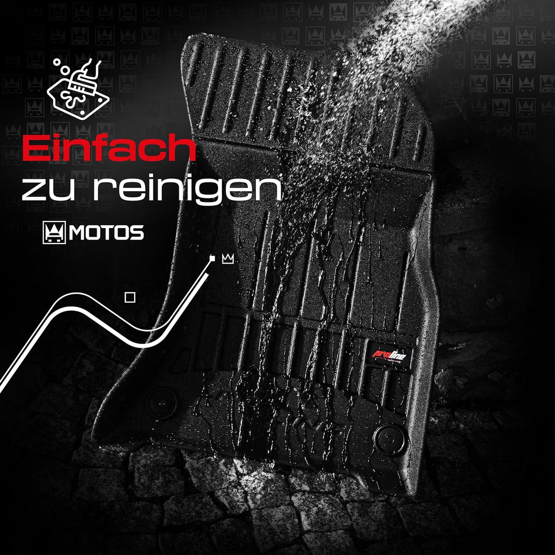 M MOTOS Gummimatten Auto Fussmatte passt für FIAT Punto EVO 2009-2012 Verbessern Sie Ihren Reisekomf