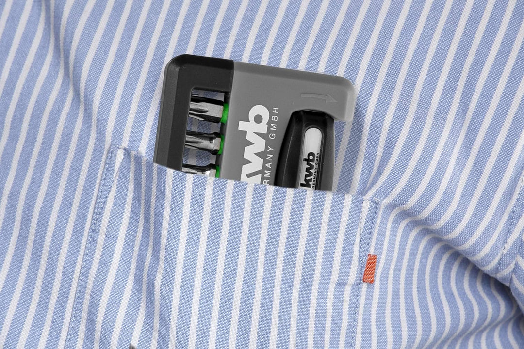 kwb Bit-Box im Taschen-Format, Torx T-10, 15, 20, 25, 30, 40 + Tamper-Torx TT-20 u. 25 inkl. Bit-Hal