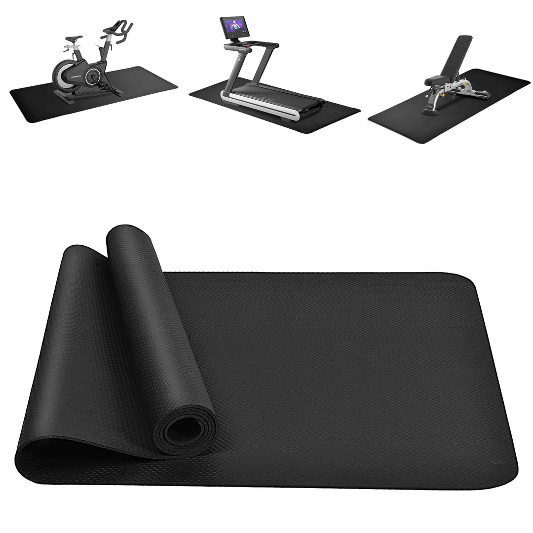 DiULi Yogamatte, Bodenschutzmatte Fitnessgerät Fitnessmatte mit Tragegurt und Tasche, für Pilates, W