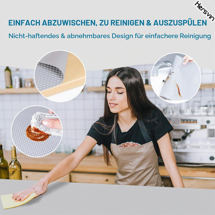 Hersvin Schubladenmatte (Übergrösse) 60cmx500cm Schrankpapier Schubladeneinlage Eva Wasserfest Nicht
