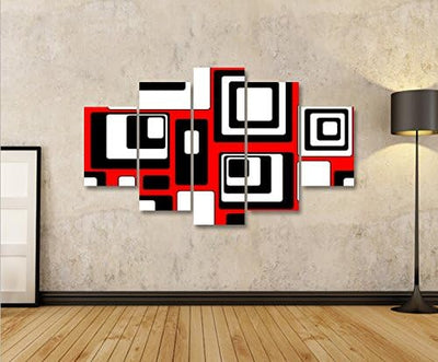 islandburner Bild Bilder auf Leinwand Squares Lounge Modern MF XXL Poster Leinwandbild Wandbild Deko