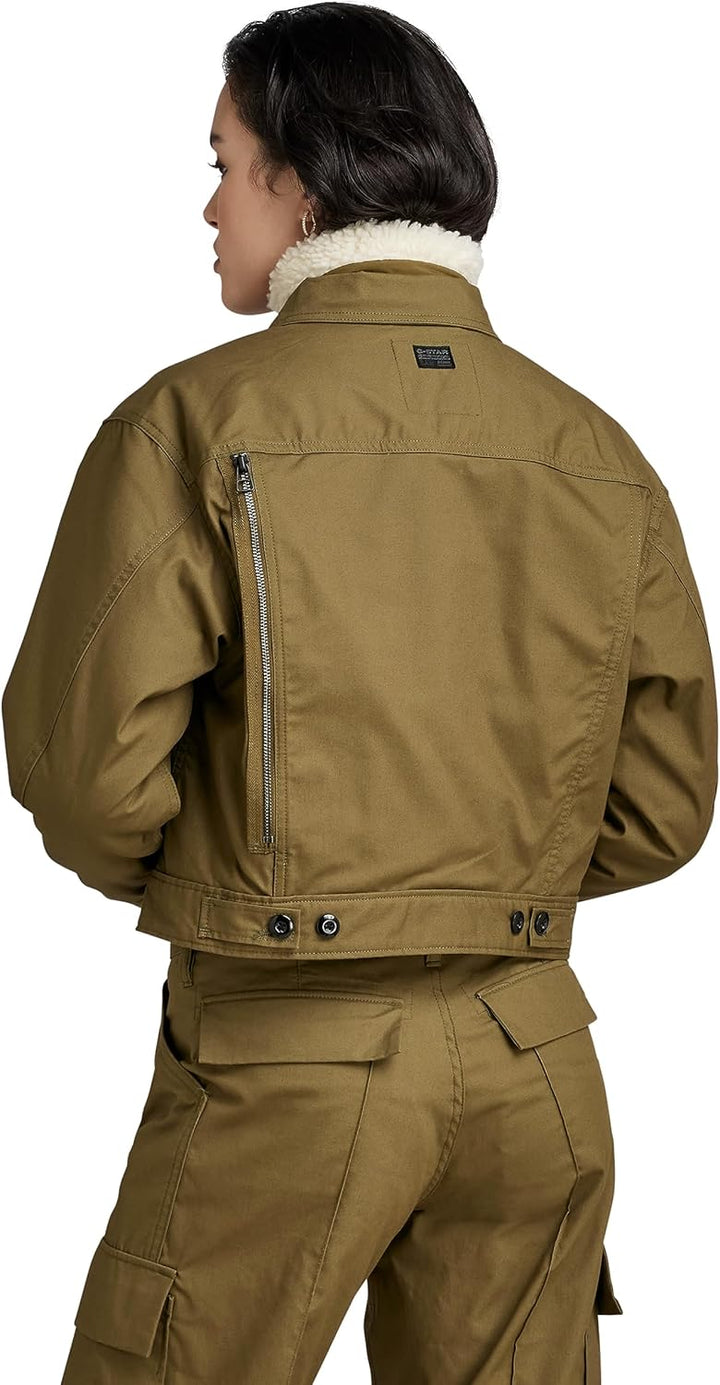 G-STAR Damen Cropped Hunter Jacke Jackets S Grün (dark olive D23689-D389-C744), S Grün (dark olive D