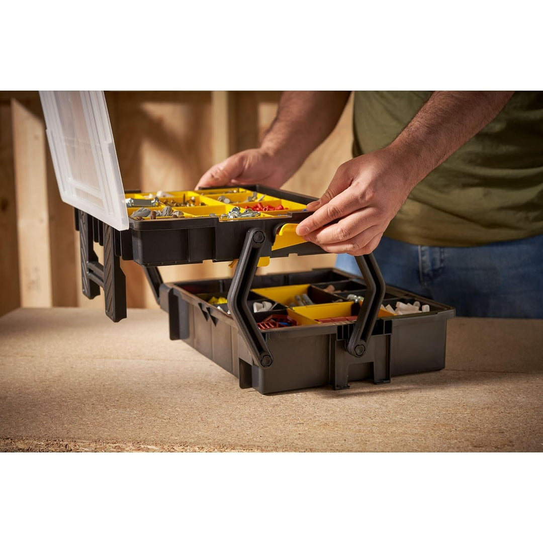 Stanley Sortmaster Organizer Multi-Level (Zwei-Ebenen-Organizer, transparenter Deckel, herausnehmbar