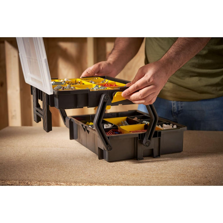 Stanley Sortmaster Organizer Multi-Level (Zwei-Ebenen-Organizer, transparenter Deckel, herausnehmbar