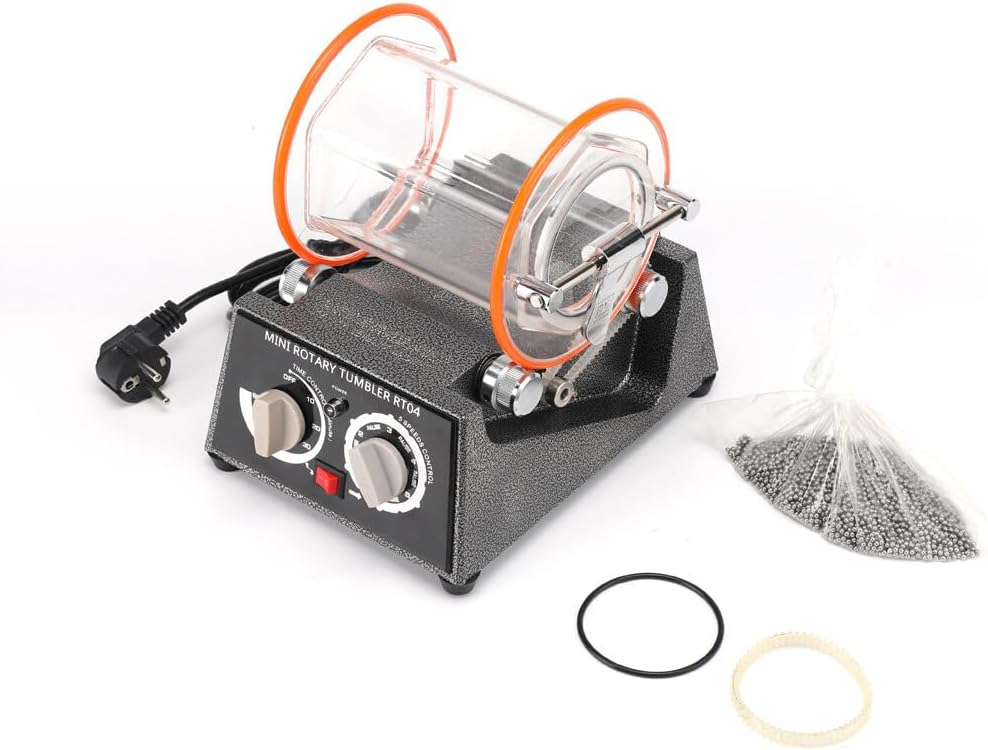 3KG Poliertrommel Poliermaschine Schmuck polieren Maschine Rotary Tumbler Schmuckpolier Poliertromme