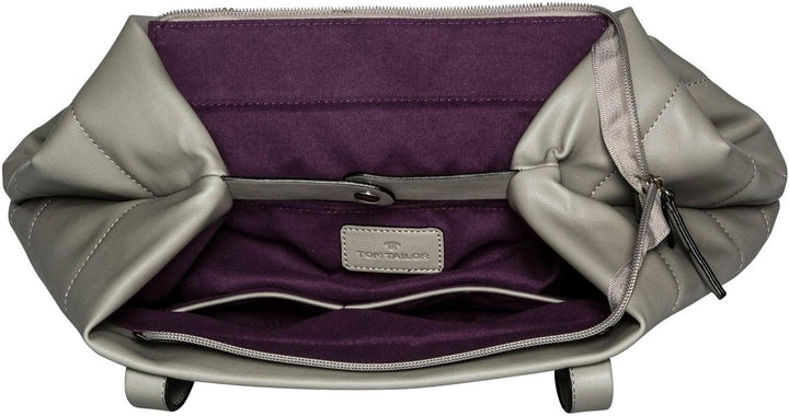 Tom Tailor and Denim Tom Tailor Bags Damen Miri Quilted Shopper, 42x20x28 Mid Grey, Mid Grey