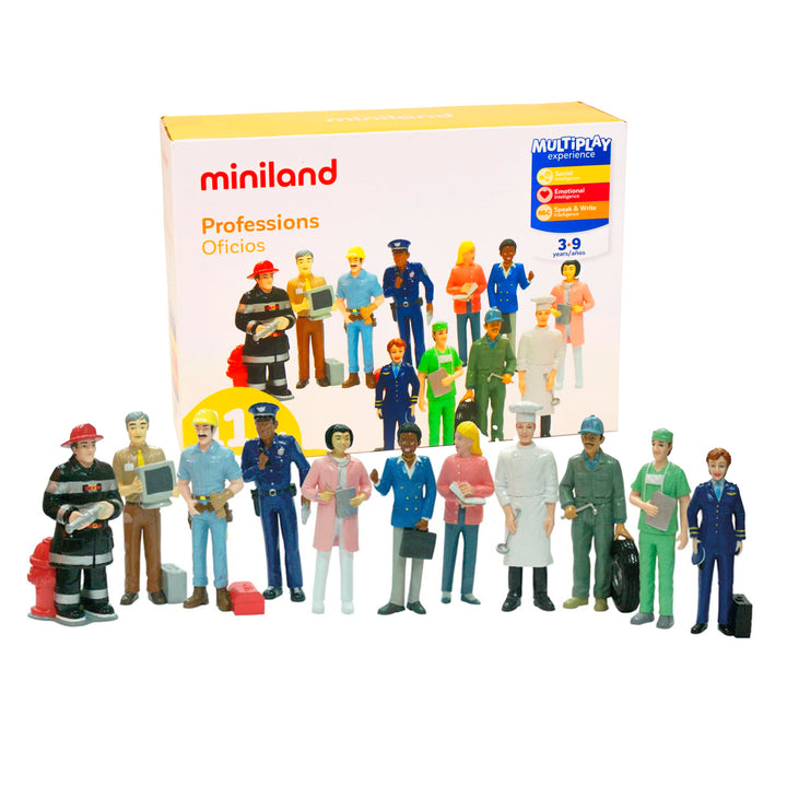 Miniland 27388 - Berufe 11 Figuren 12,5