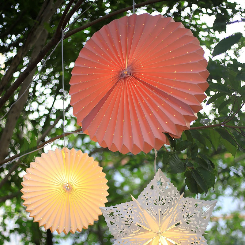 Hellum Sunny Lampion outdoor, Lampion Rose, lampion aussen wetterfest mit LED Glülempe, E14 Leuchtmi