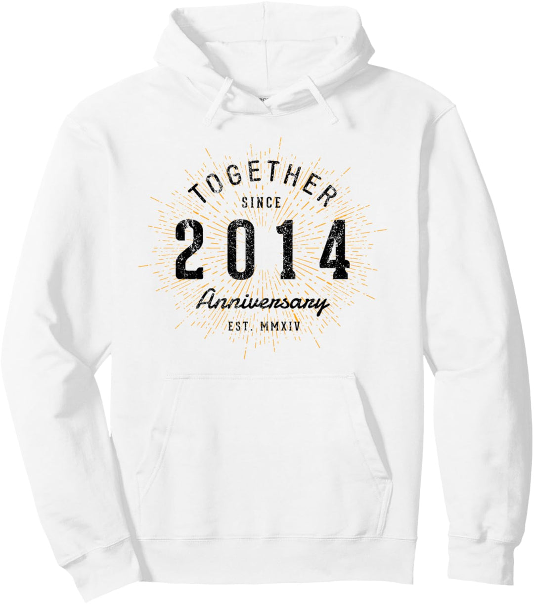 Zusammen seit 2014 Jahrestag Pullover Hoodie