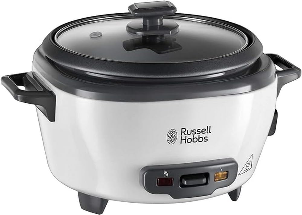Russell Hobbs Reiskocher klein [medium] 0,8l (inkl. Dampfgarer-Einsatz, Warmhaltefunktion, antihaftb