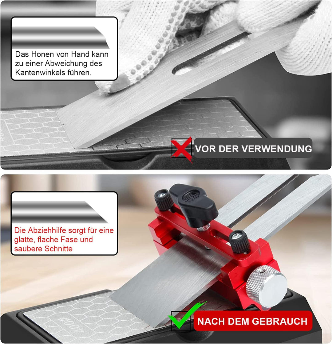 Schleifhilfe Stechbeitel,Upgrade Stemmeisen Schärfen,Schärfhalter Schärfhilfe für Holzwerkzeug Schär