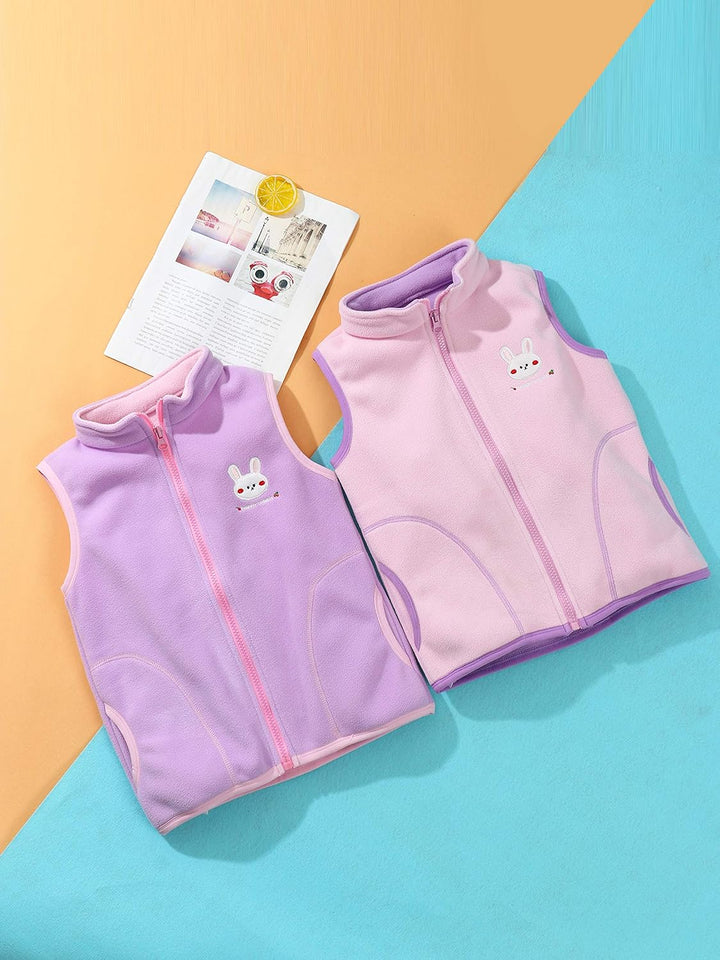 Camilife Baby Kleinkind Kinder Jungen Mädchen Polar Fleece Weste Stehkragen Reissverschluss Fleecewe