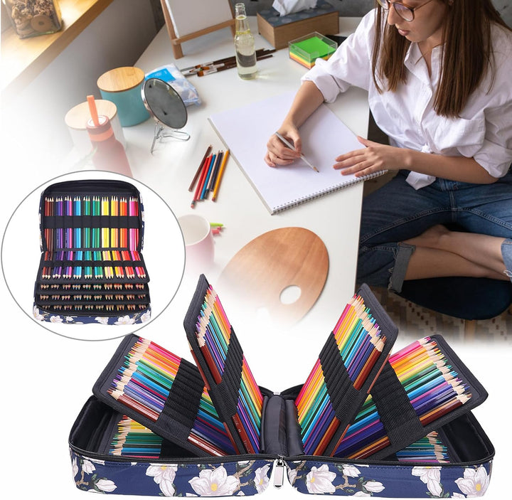 BOMKEE Federmäppchen Grosse, 304 Schlitze Etui Stifte Schule Federmappe Federtasche Maeppchen Mäppch