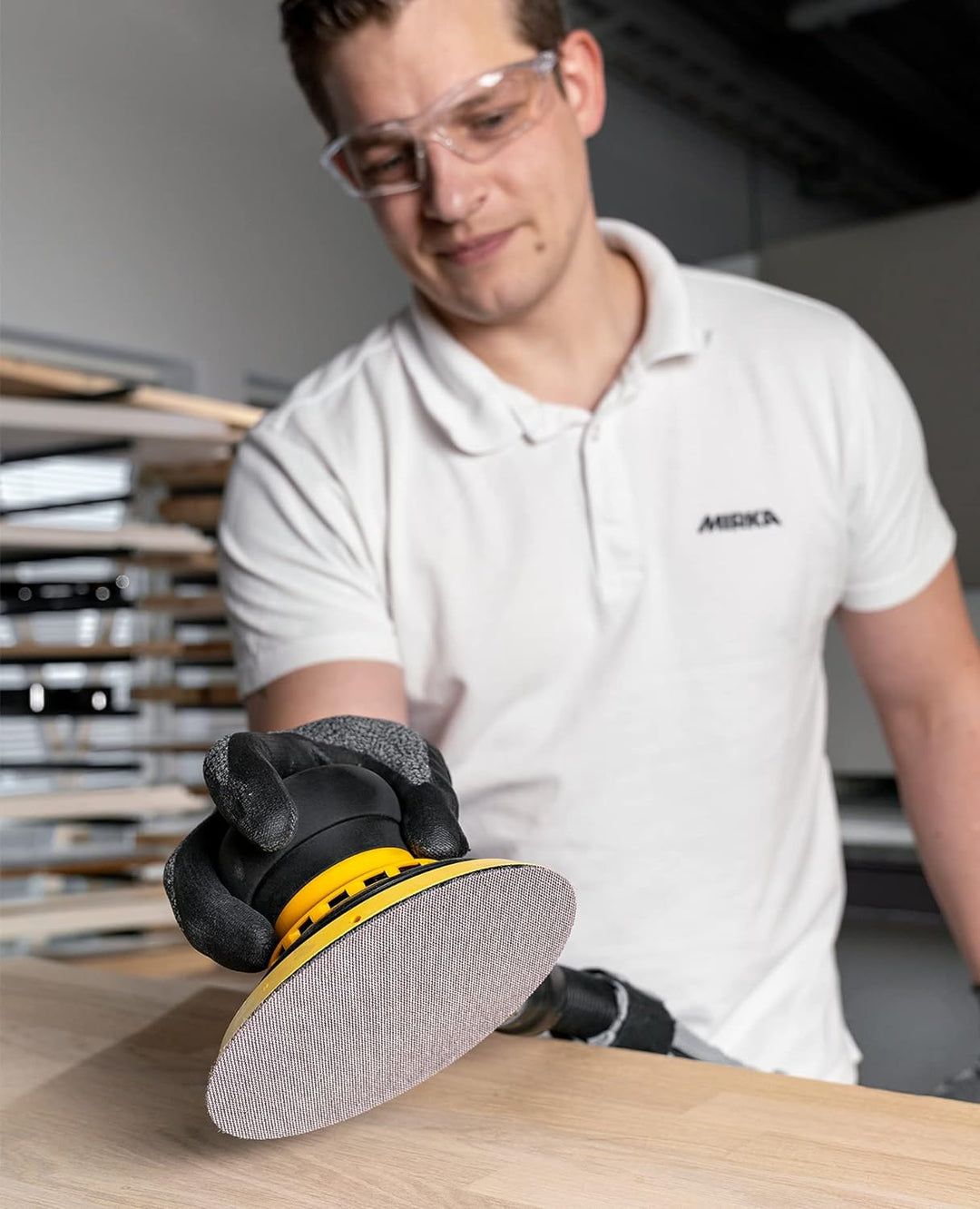 Mirka Abranet Netz-Schleifscheiben Ø 150 mm Klett / Korn P360 / 50 Stk / zum Schleifen von Holz, Spa