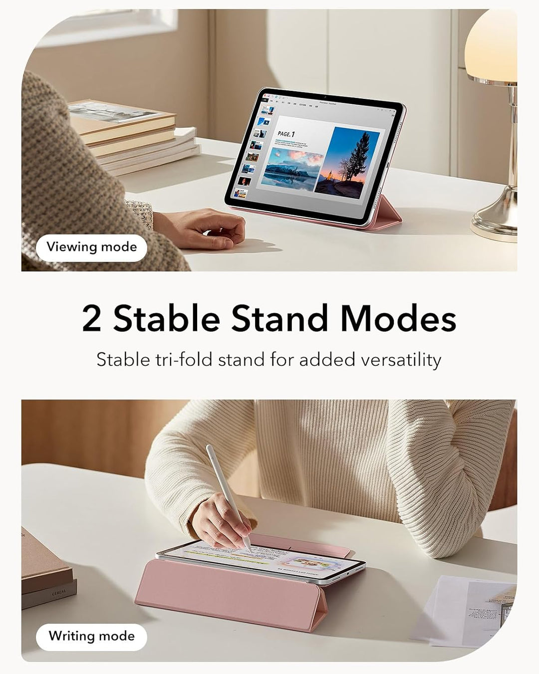 ESR für iPad Air 11 Zoll 2026 Hülle M4/M3/M2, iPad Air 5/4 Hülle (2025/2024/2022/2020) Starke Magnet