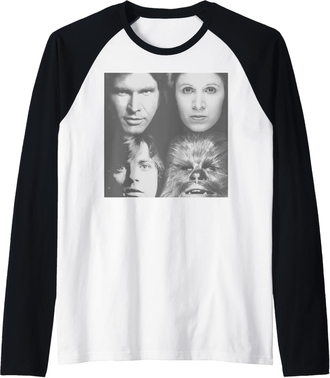 Star Wars Four Faces Raglan