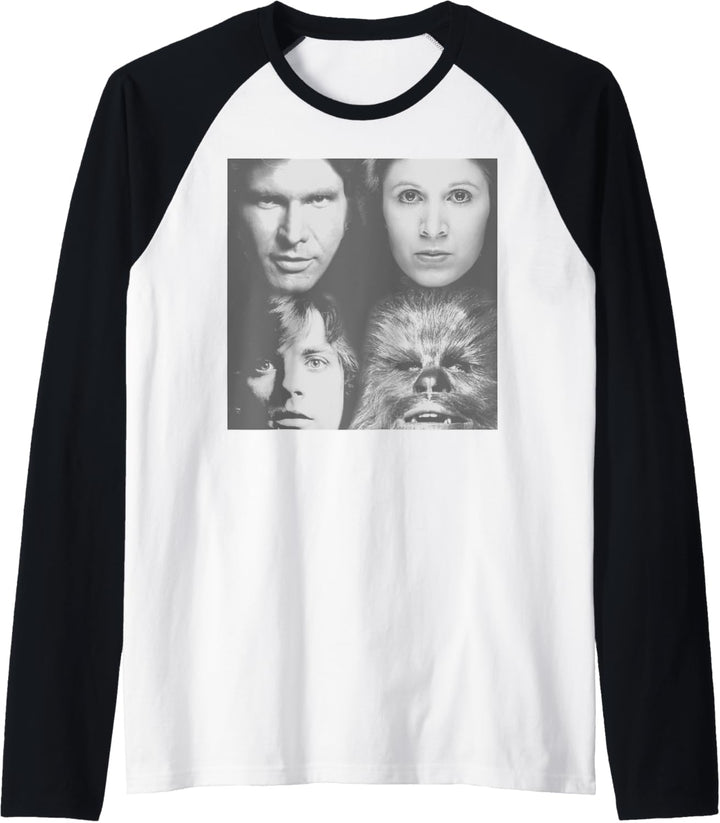 Star Wars Four Faces Raglan