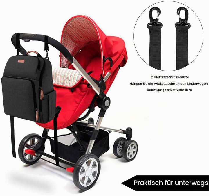 NEWHEY Wickelrucksack für Babys, wasserdicht, grosse Kapazität, Reisetasche, multifunktional, Rucksa