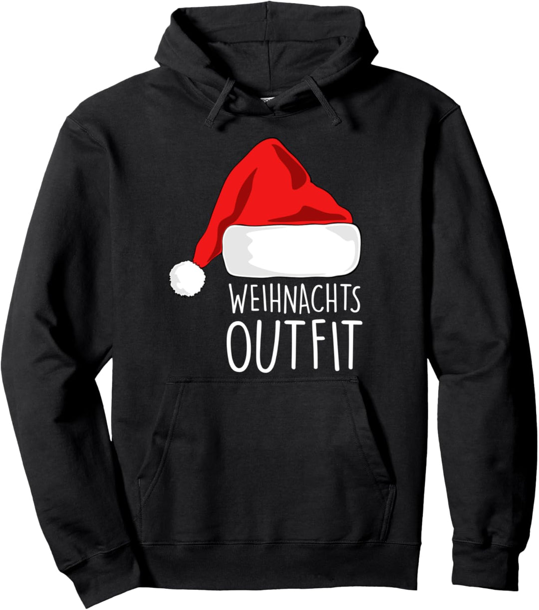 Weihnachtsoutfit Weihnachtsmütze Xmas Deko Outfit Weihnachts Pullover Hoodie