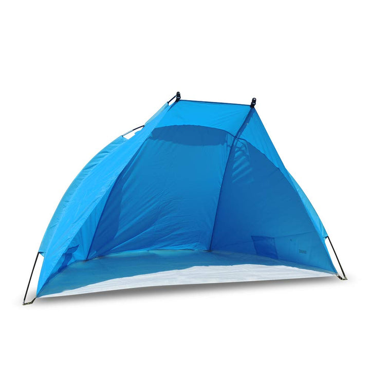 outdoorer Strandmuschel Helios - ideale Reise-Strandmuschel, UV Schutz 80, Mini-Packmass, Strandzelt