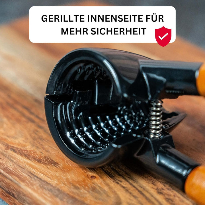 Westmark Nussknacker/Sektzange, Länge: 16,8 cm, Aluminium, Sieger Nussprofi Deluxe, Schwarz/Braun, 3