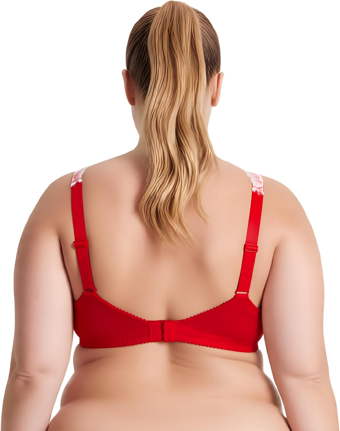 Curve Muse Damen Übergrösse Minimizer Ungefüttert Kabellos Spitze Vollständige Abdeckung BHS Black,