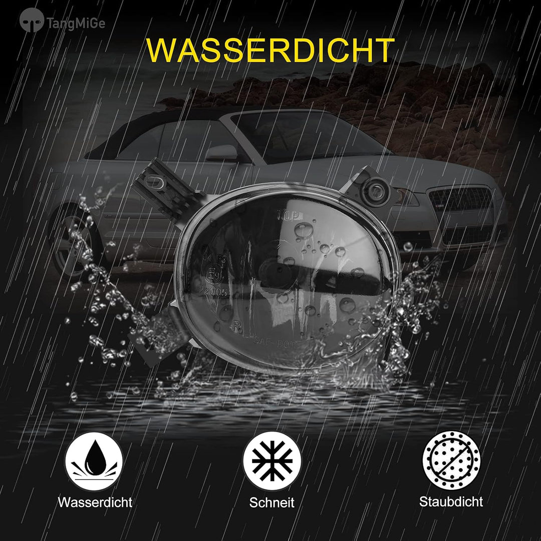 TangMiGe Nebelscheinwerfer für Audi A4 A3 S3, 8EC 8ED 8H7 8HE 8P1 8PA 8P7, V-System S-Linie Stosssta