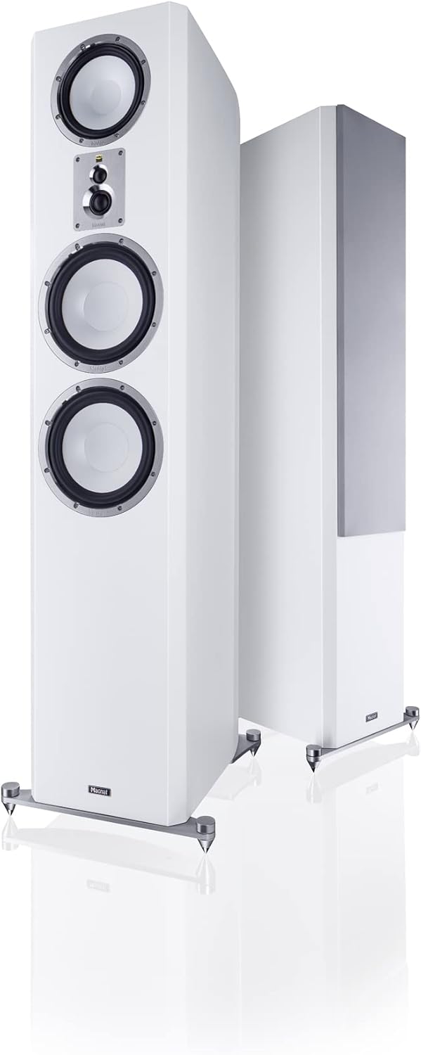 Magnat Signature 1109, High-End-4-Wege-Bassreflex Standlautsprecher 1 STÜCK, Weiss, Weiss