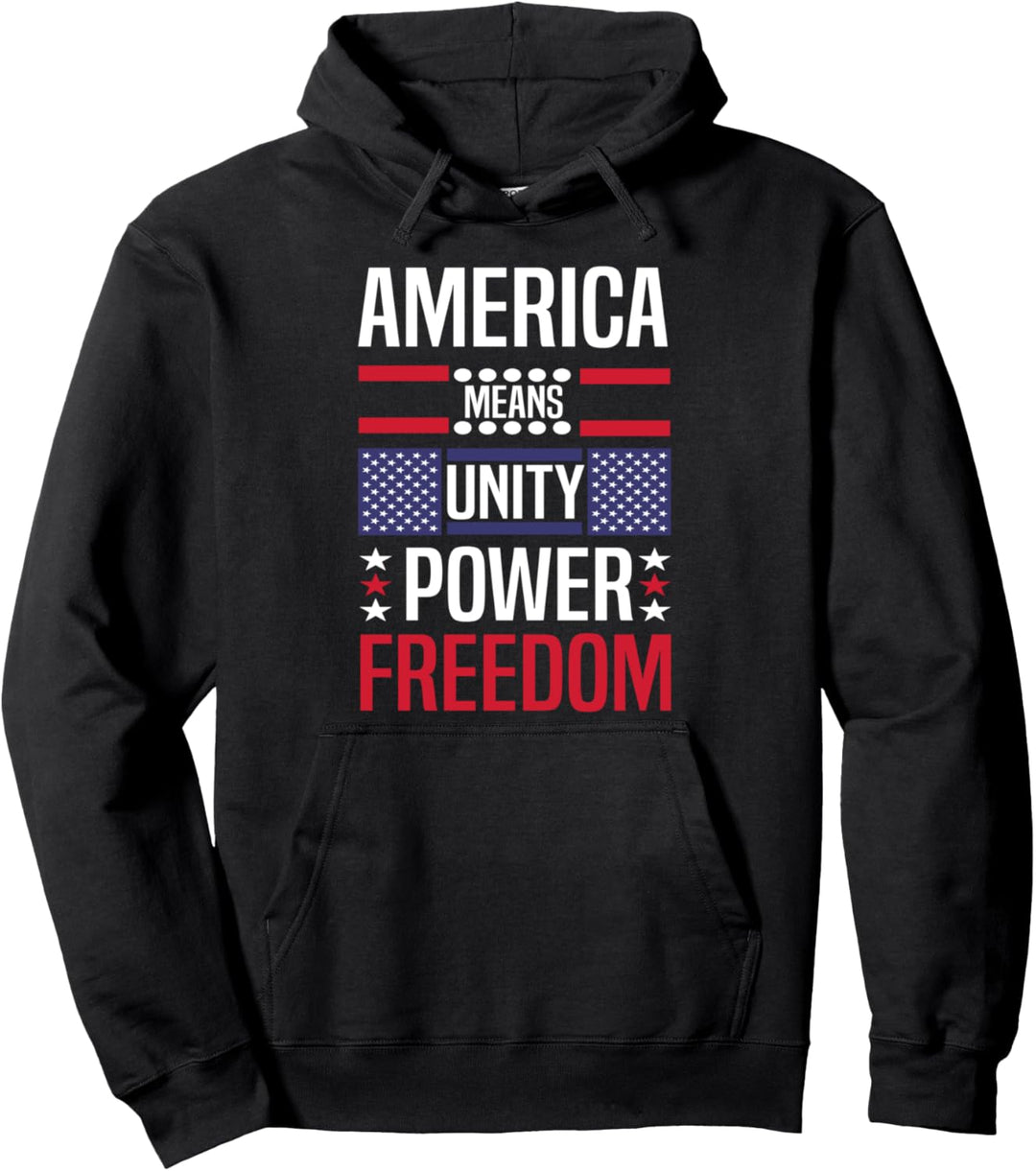 4. JULI Hemd. Amerikanische Freiheit USA Flagge Pullover Hoodie