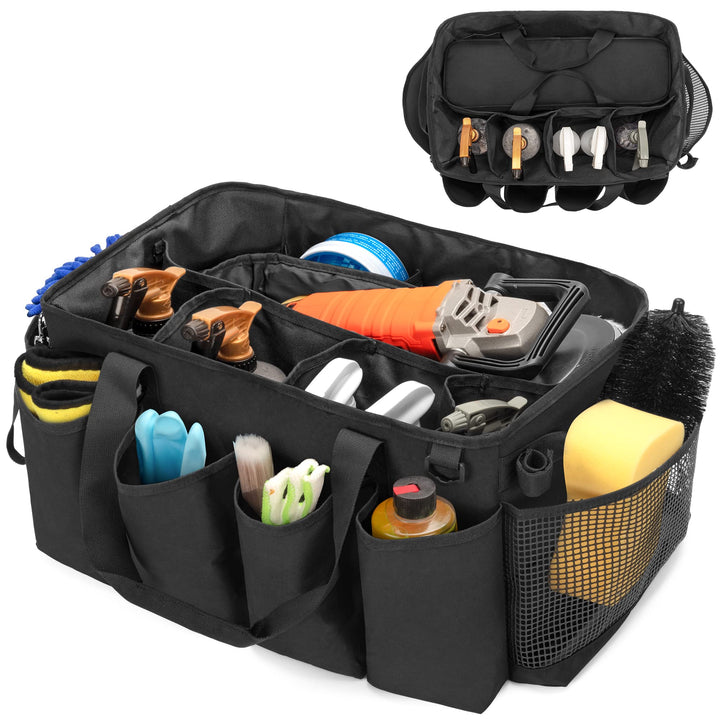 Grosse Auto Pflege Tasche mit Polier Trage Tasche, mit Grosser Kapazität & Tragbare Griffe, Autoo Re