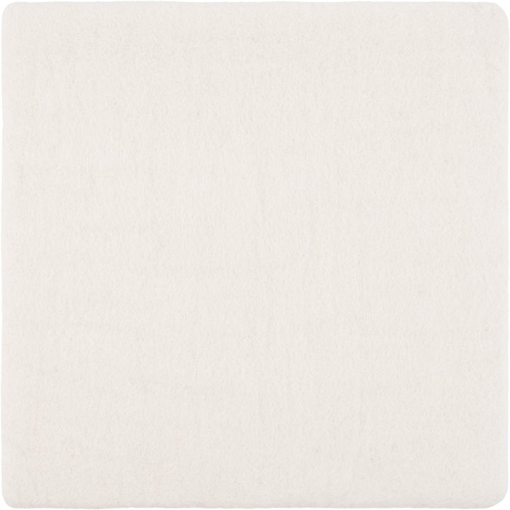 myfelt Flache Filz Sitzauflage, Filz Stuhlauflage - Linéa - quadratisch, 36x36 cm, Weiss Naturweiss,