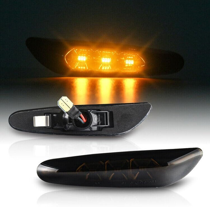 RECAMBO Led Seitenblinker kompatibel mit BMW 1er | E81, E82, E87, E88 | CAN-Bus Fehlerfrei | SMD - E