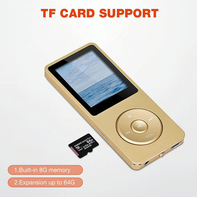 MP3-Player, MP3/MP4 digitaler Musik-Player, Lychee Upgrade, 8 GB, tragbarer HiFi-Sound, Musik-Player